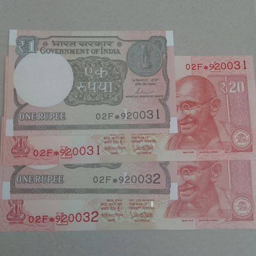 India  REPLACEMENT  2 Different  Years &  SIGN ..UNC