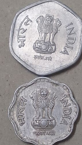 India 2 different    coins..1986 Both...