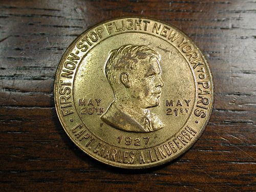 Lucky Lindbergh token The Spirit of St. Louis NICE !