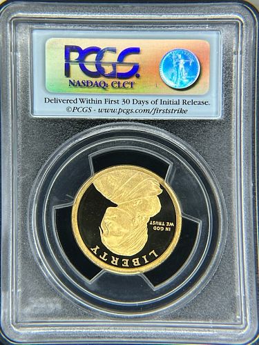 2011-S PCGS PR69 DCAM - First Strike Flag Label - Wampanoag Treaty - NA Dollar
