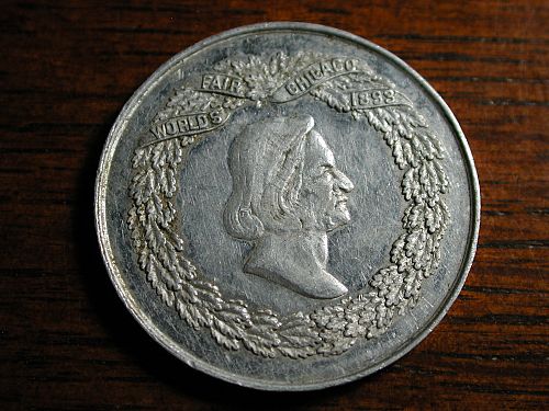 1893 Chicago Worlds fair "the Presidents" Token Rare !