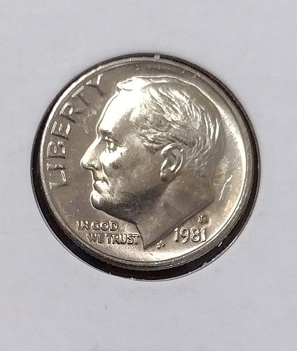 1981 D Roosevelt Dime