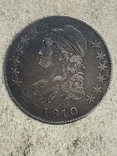 1810 Capped Bust Half Dollar VF Toned