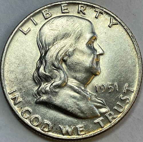 1951 Franklin half in MINT STATE condition