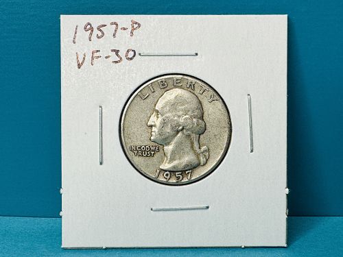 1957-P Washington Quarter