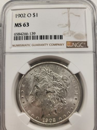 1902 O Morgan Dollar MS-63
