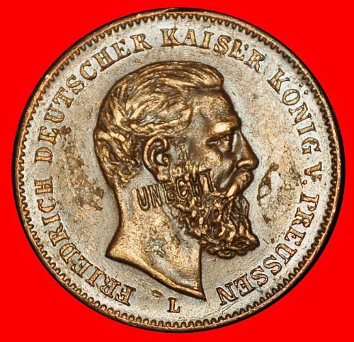 ⰆBERLIN PRUSSIA:GERMANY★TYPE OF GOLD 10 MARKS 1888 FREDERICK III 1831-1888 UNPUBLISHE
