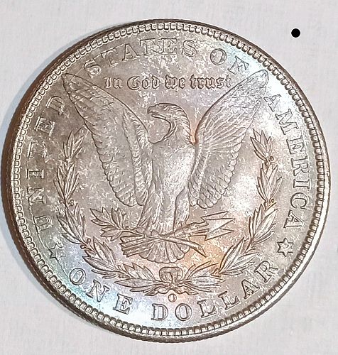 1902 O Morgan Silver Dollar • .900 Silver • Nice Marble-Like Toning • AU  *md022