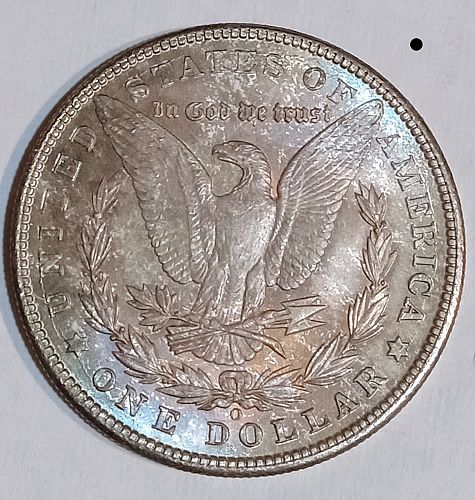 1902 O Morgan Silver Dollar • .900 Silver • Nice Marble-Like Toning • AU  *md022