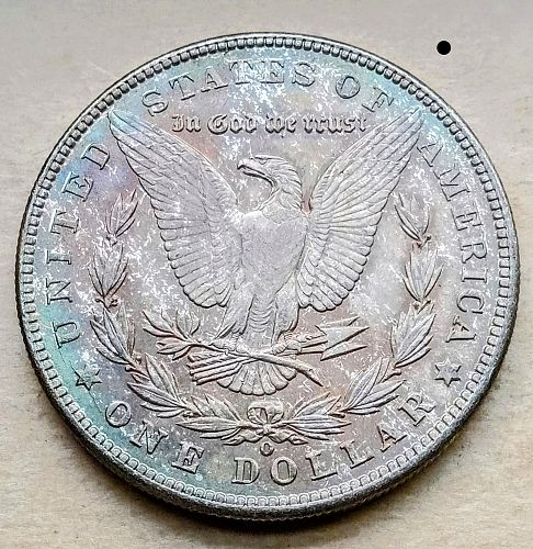1902 O Morgan Silver Dollar • .900 Silver • Nice Marble-Like Toning • AU  *md022