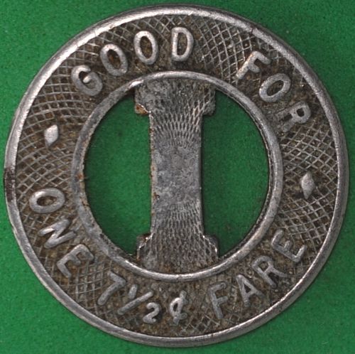 International Railway Co. (Niagara Falls, NY) 7 1/2¢ Fare Token NY 640B