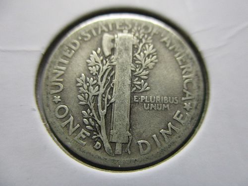 1936-D  Mercury Dime.  Item: 10 M36D-19.