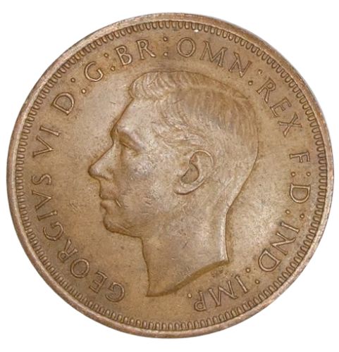 Europe:  United Kingdom - 1945 - Half Penny