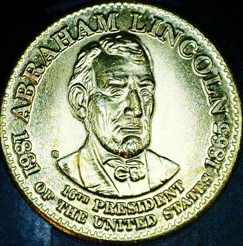 1992 SHELL PRESIDENTIAL COLLECTOR COIN - Abraham Lincoln