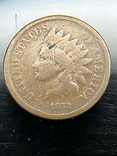 1872-P Bold N - Indian Head Cent