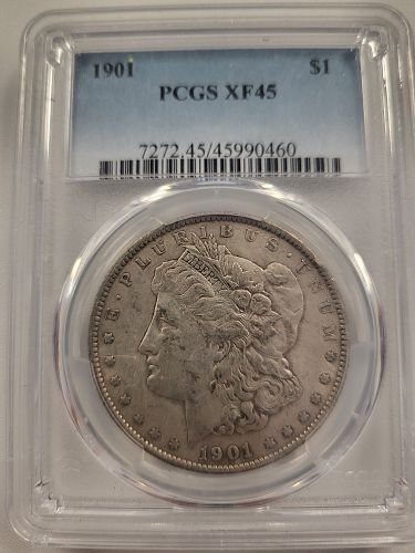 1901 P Morgan Dollar XF-45