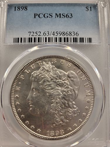 1898 P Morgan Dollar MS-63