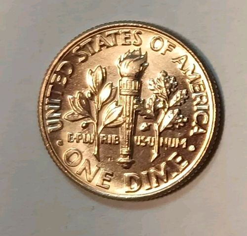 2018-D Roosevelt Dime "Smoking Roosevelt" Strike Thru Error Gem BU Full bands!