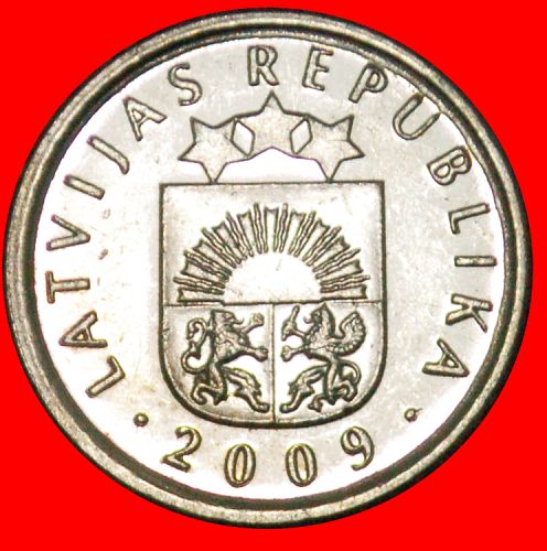 Ⰶ GERMANY (1992-2009): latvia (ex. USSR, russia) ★ 50 SANTIMS 2009 MINT LUSTRE!