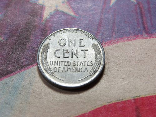 1943-P LINCOLN WHEAT CENT - WW2 ERA - STEEL CENT - LOT J070