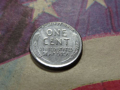 1943-S LINCOLN WHEAT CENT - WW2 ERA - STEEL CENT - LOT J075