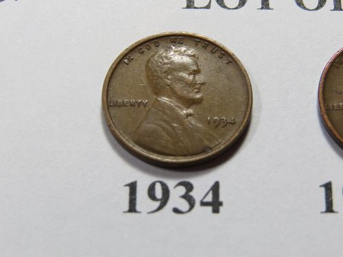 1934-P 1934-D LINCOLN WHEAT CENTS ( LOT OF 2 Coins ) LOT J024