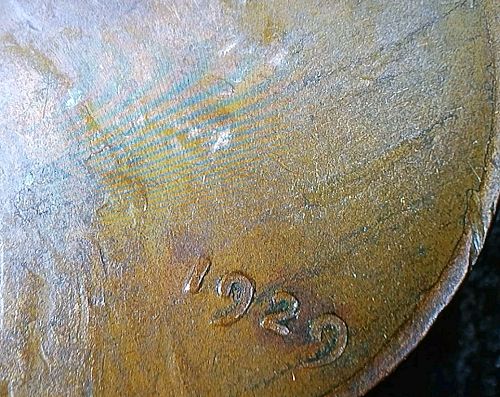 1929 Lincoln Wheat Cent Lamination Peel Error