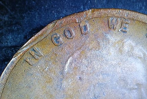 1929 Lincoln Wheat Cent Lamination Peel Error