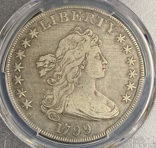 1799 Draped Bust Dollar, VF Detail PCGS (9531)