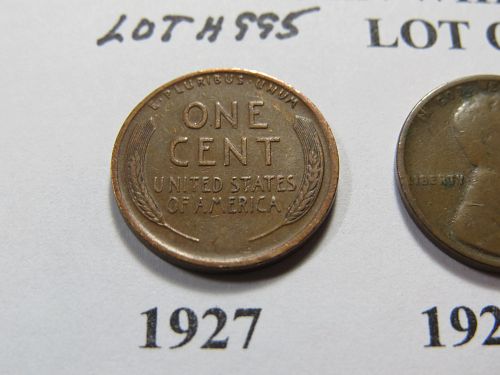 1927-P 1927-D 1927-S LINCOLN WHEAT CENTS  (LOT OF 3 Coins) LOT H995