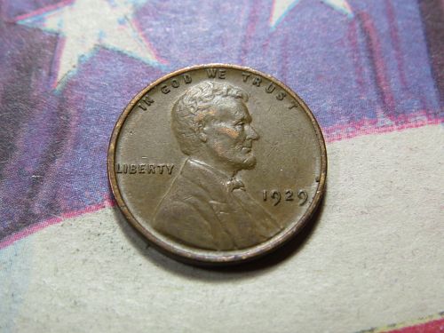 1929-P LINCOLN WHEAT CENT - GREAT DEPRESSION ERA - LOT J001