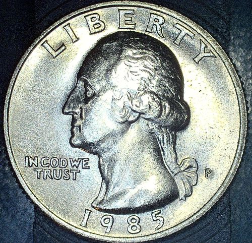 1985 P&D Washington Quarter BU or Better Lot