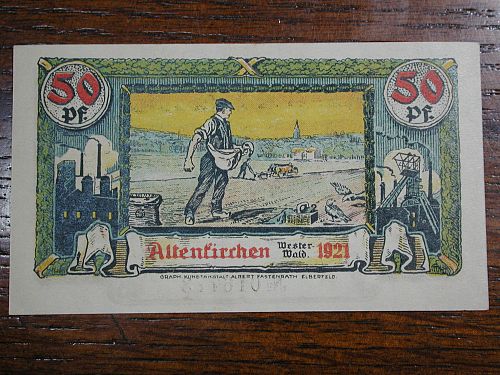 1921 German  50 Pfennig note NICE !