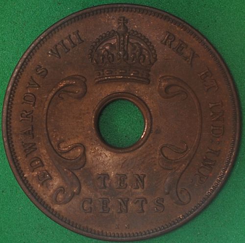 1936KN East Africa 10 Cents UNC
