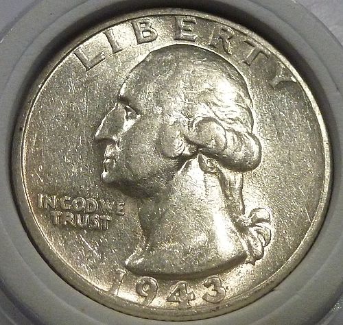 1943-S ABOUT UNCIRCULATED Washington Quarter AU # AA-30
