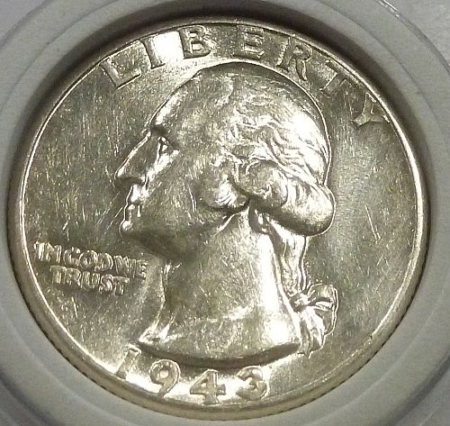 1943-D UNCIRCULATED Washington Quarter UNC # AA-29