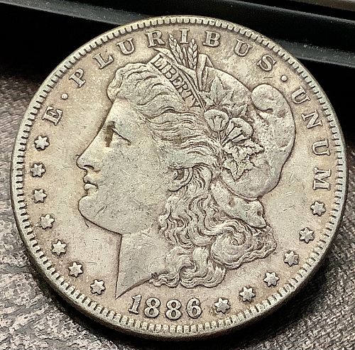 1886-O Morgan Silver Dollar Better Date Choice Original XF Toned