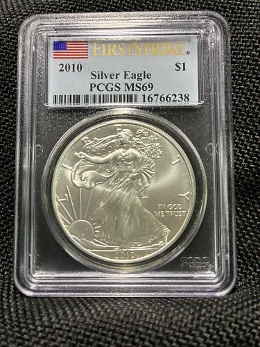 2010 American Silver Eagle First Strike &ndash; MS69 (PCGS)