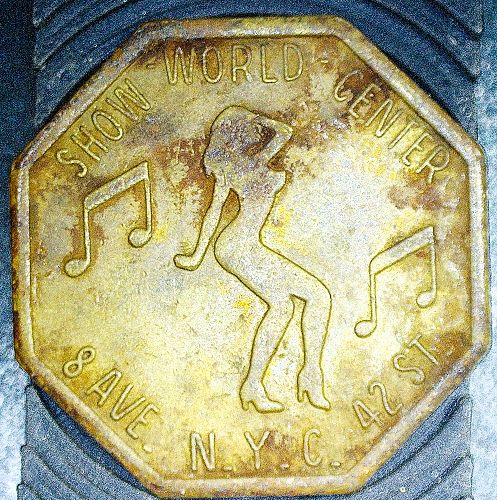 WORLD CENTER SHOW TOKEN 42nd ST NEW YORK CITY NYC SHOW PLACE