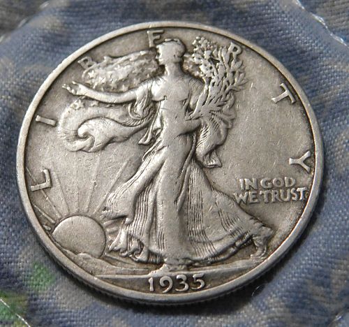 1935 S Walking Liberty Half Dollar,