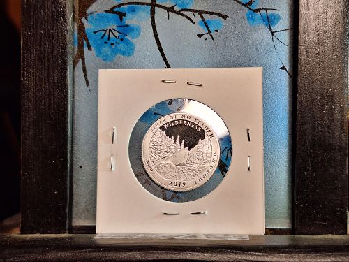 2019 S Silver Proof America the beautiful Quarters, 5 coin set