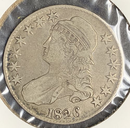 1826 Capped Bust Half Dollar, VF+ (9983)