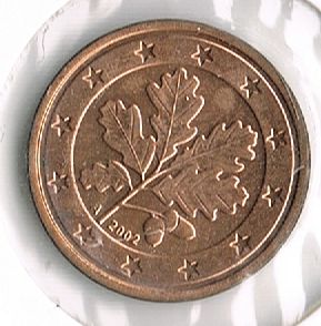 1 Euro Cent, Germany, 2002 A