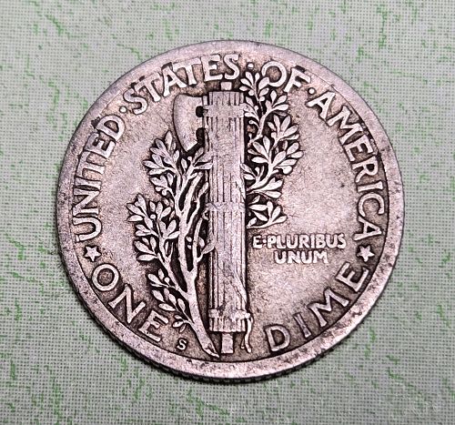1918-S Mercury Dime Very Fine-25 Beautiful With Nice Original Surfaces!