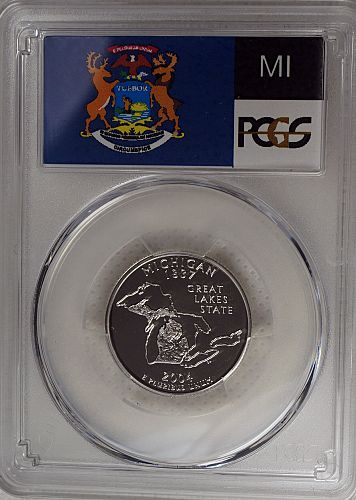 2004 S Michigan State Quarter --- Silver Proof