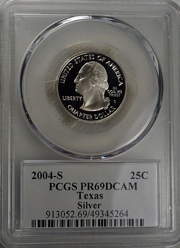 2004 S Texas State Quarter --- Silver Proof