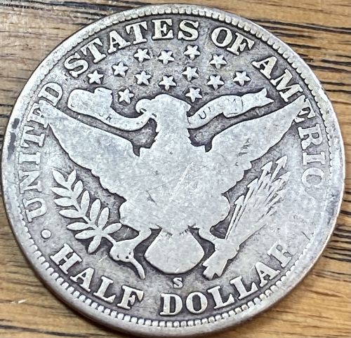 1907S barber half with good details and issues