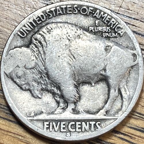 1919S Buffalo nickel in VERY GOOD condition .