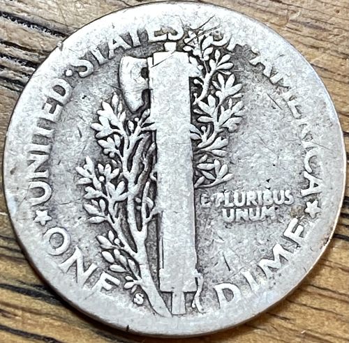1916S mercury dime in ALMOST GOOD condition