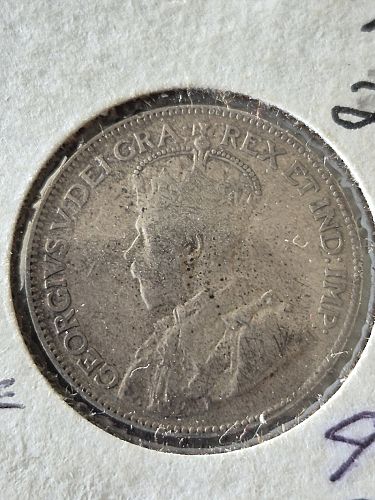 1919 Canada 25 Cent Coin